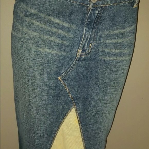 Buffalo David Bitton Denim Straight Pencil Denim Skirt Size 29 Knee Length - Picture 1 of 5